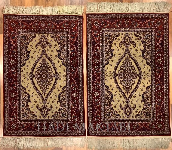 PAIR ZARONIM ISFAHAN ON SILK