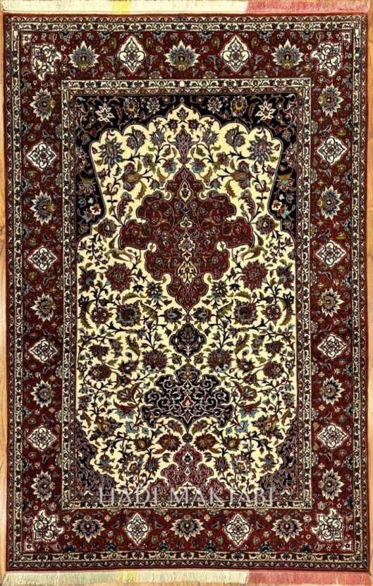 MULTICOLOR SILK FRINGE ISFAHAN