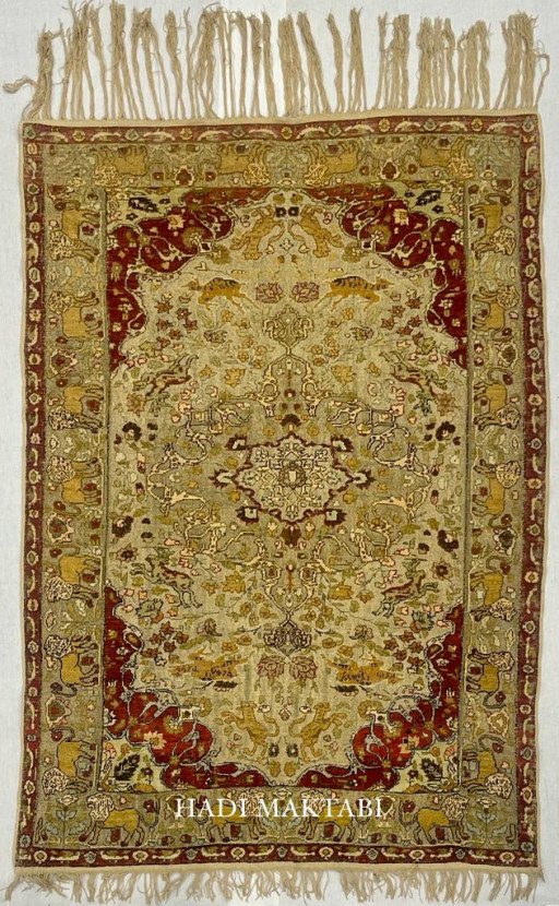 OTTOMAN LIONS, SILK & SILVER