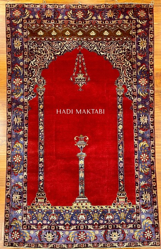 MOSTLY SILK KASHAN PRAYER PARDEH