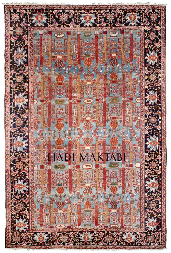 Breathtaking Blue Serapi Palace Carpet