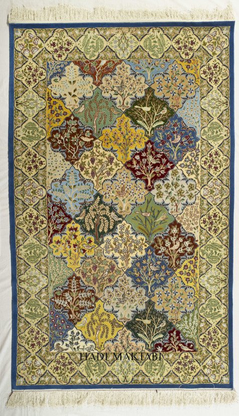 Silk Base Nain Garden Carpet