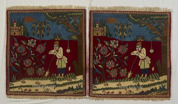Pair Kork Kashan Landscape